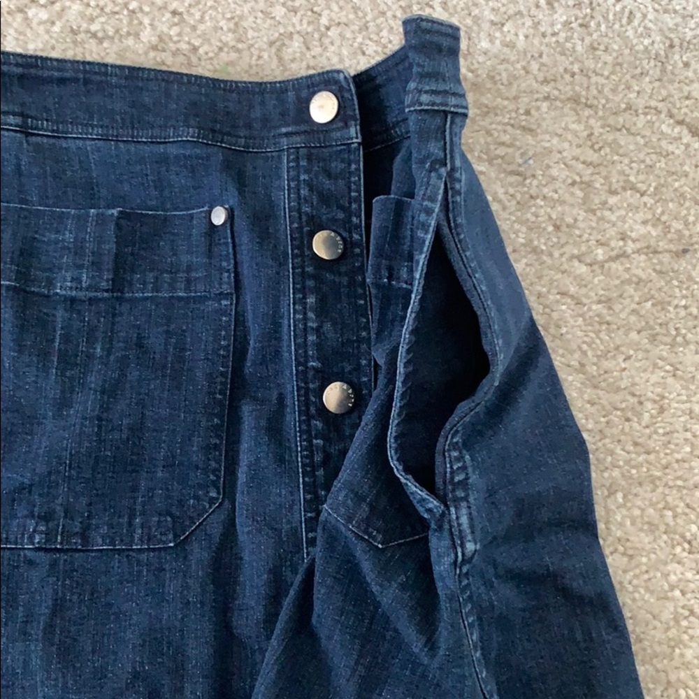 Rag & Bone Siggy Front Button A Line Denim Skirt … - image 5